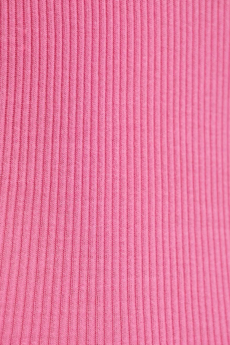 Alexander Wang RÓŻOWY Prążkowana sukienka bieliźniana z długimi rękawami