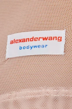 Alexander Wang RÓŻOWY Top bieliźniany z długimi rękawami