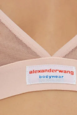 Alexander Wang RÓŻOWY Transparentny biustonosz