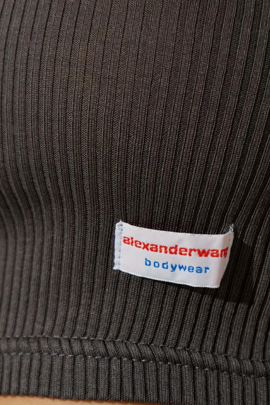 Alexander Wang SZARY Krótki top bieliźniany bez rękawów
