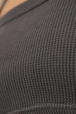 Alexander Wang SZARY Krótki top bieliźniany na ramiączkach