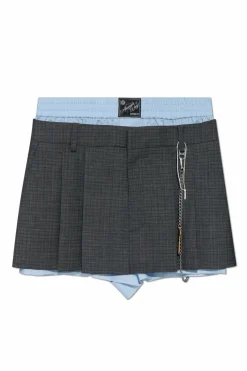 Alexander Wang SZARY Szorty z zaszewkami