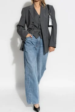Alexander Wang SZARY Wełniana kamizelka