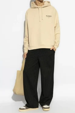 AllSaints beżowy Bluza z kapturem ‘Underground’