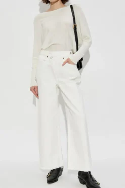 AllSaints BIAŁY Sweter `Julieana`