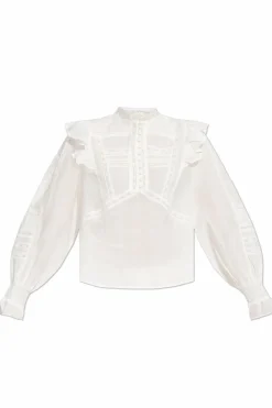 AllSaints BIAŁY Top `Heather`