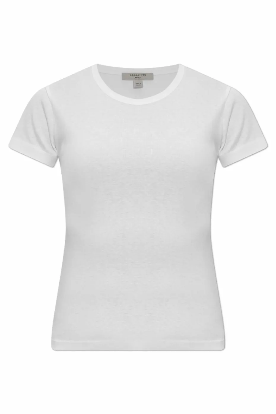 AllSaints BIAŁY T-shirt `Stevie`