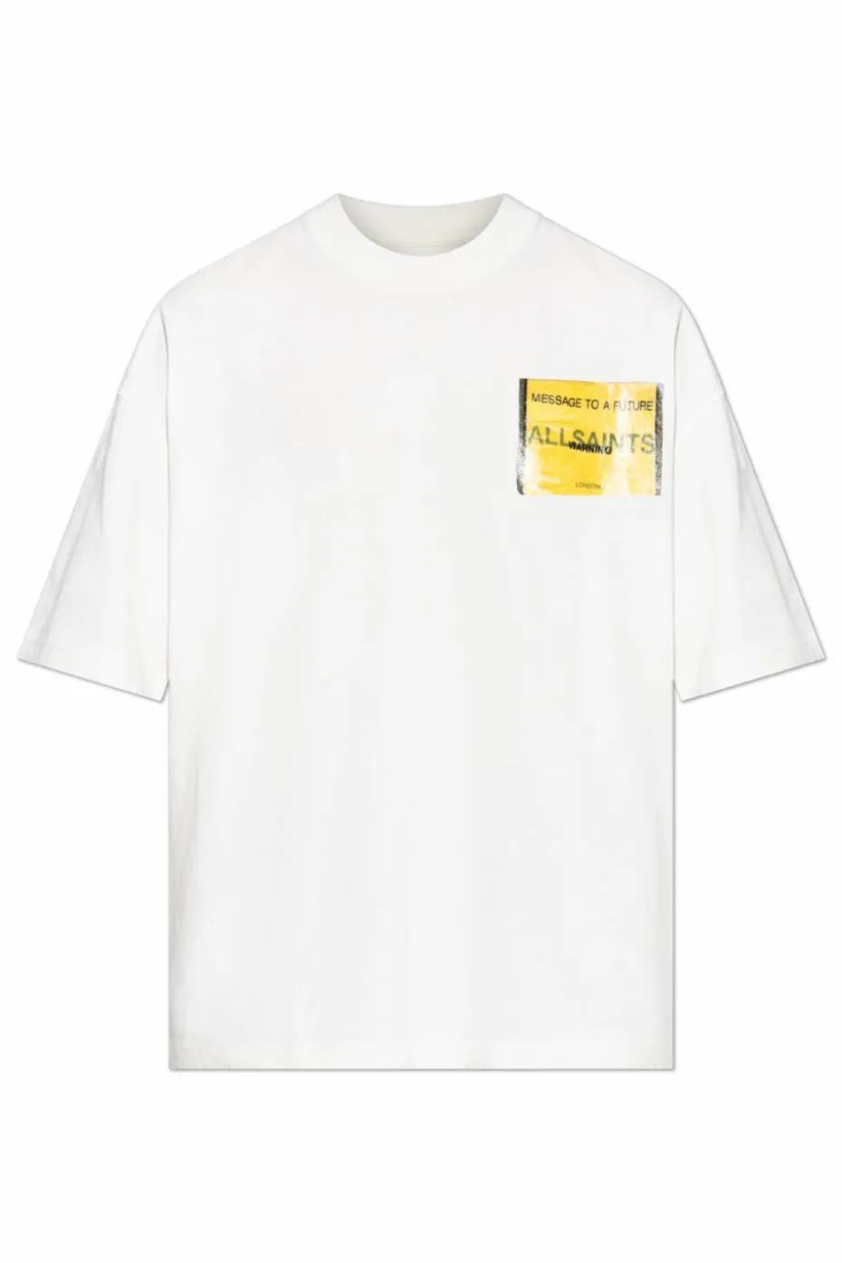 AllSaints BIAŁY T-shirt `Violation`