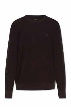 AllSaints BRĄZOWY Sweter `Aspen`
