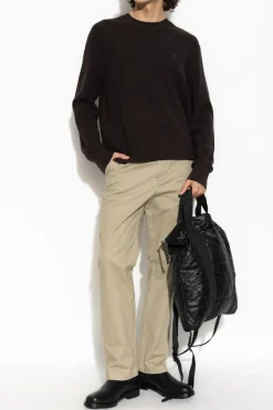 AllSaints BRĄZOWY Sweter `Aspen`