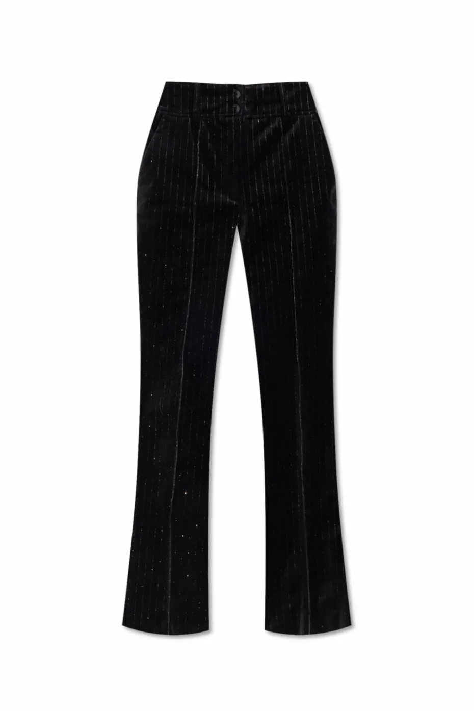 AllSaints CZARNY Aksamitne spodnie `Sevenh`