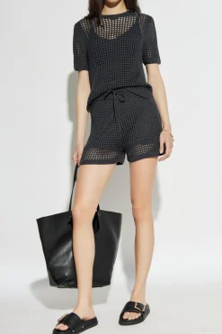 AllSaints CZARNY Ażutowy top `Paloma`