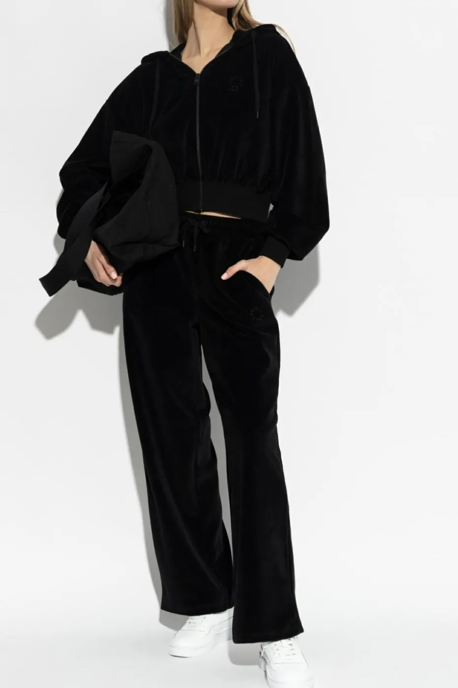 AllSaints CZARNY Bluza z kapturem `Vinny`
