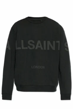 AllSaints CZARNY Bluza z logo `Biggy`