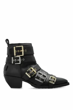AllSaints CZARNY Botki na obcasie `Jane`