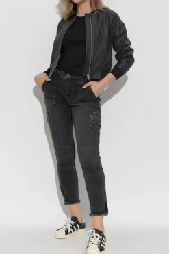 AllSaints CZARNY Jeansy `Duran` typu `skinny`