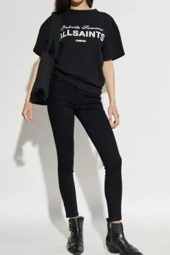 AllSaints CZARNY Jeansy `Miller`