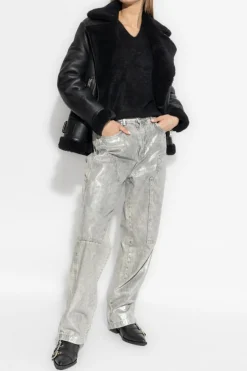 AllSaints CZARNY Kaszmirowa kamizelka `Rebel`