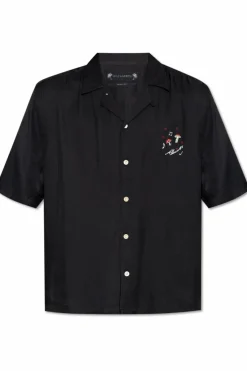 AllSaints CZARNY Koszula `Fungi`