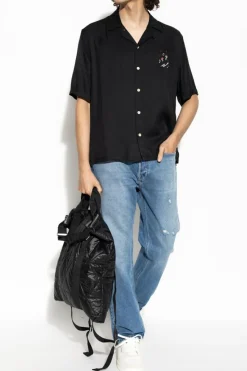 AllSaints CZARNY Koszula `Fungi`