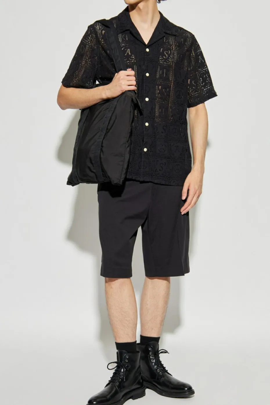 AllSaints CZARNY Koszula `Netley`