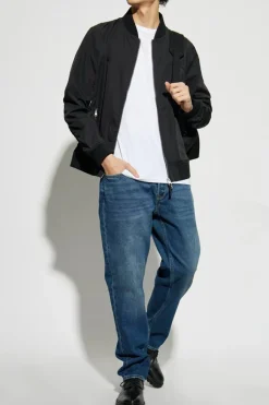 AllSaints CZARNY Kurtka `Bassett`