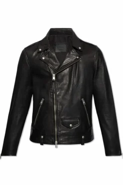 AllSaints CZARNY Kurtka 'Milo' typu 'biker'
