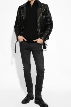 AllSaints CZARNY Kurtka 'Wick' typu 'biker'