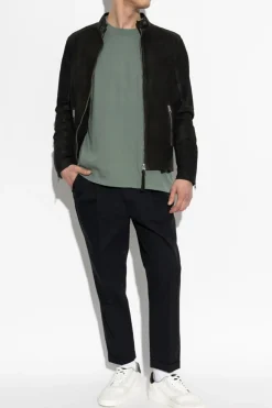 AllSaints CZARNY Skórzana kurtka `Cora`
