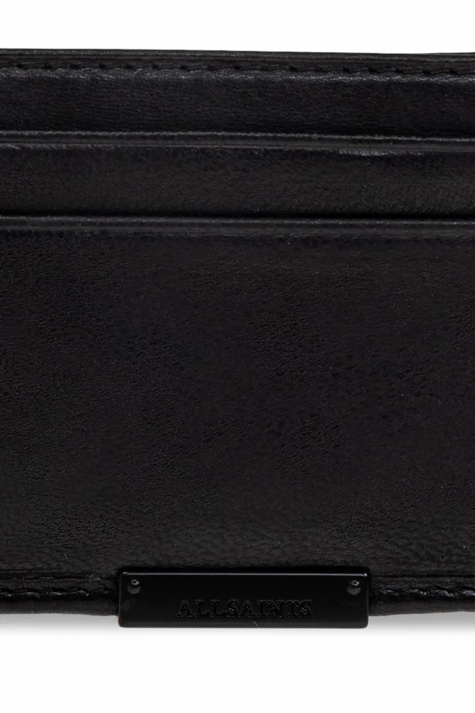 AllSaints CZARNY Skórzane etui na karty `Dove`