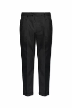 AllSaints CZARNY Spodnie w kant ‘Tallis’