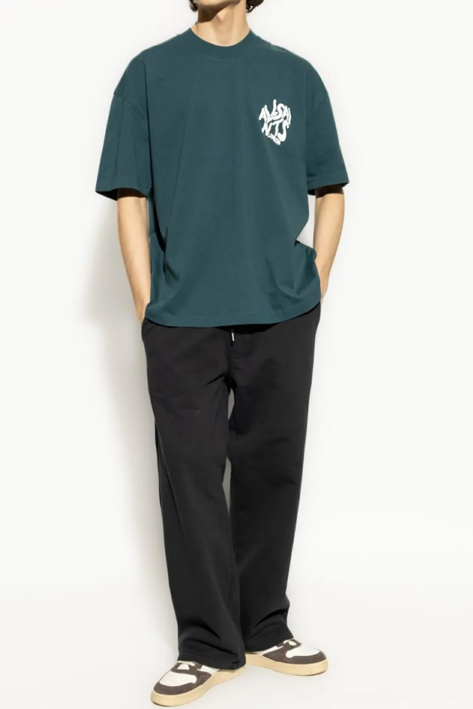 AllSaints CZARNY Spodnie dresowe `Carson`