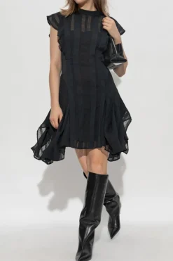 AllSaints CZARNY Sukienka `Fleur`