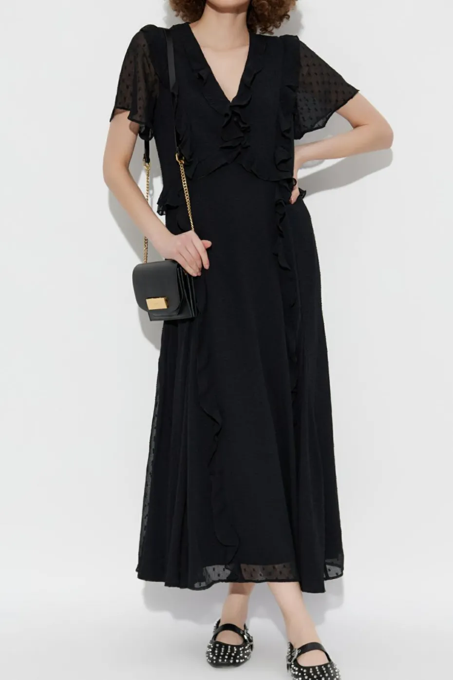 AllSaints CZARNY Sukienka `Mari`