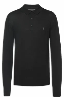 AllSaints CZARNY Sweter z kołnierzem