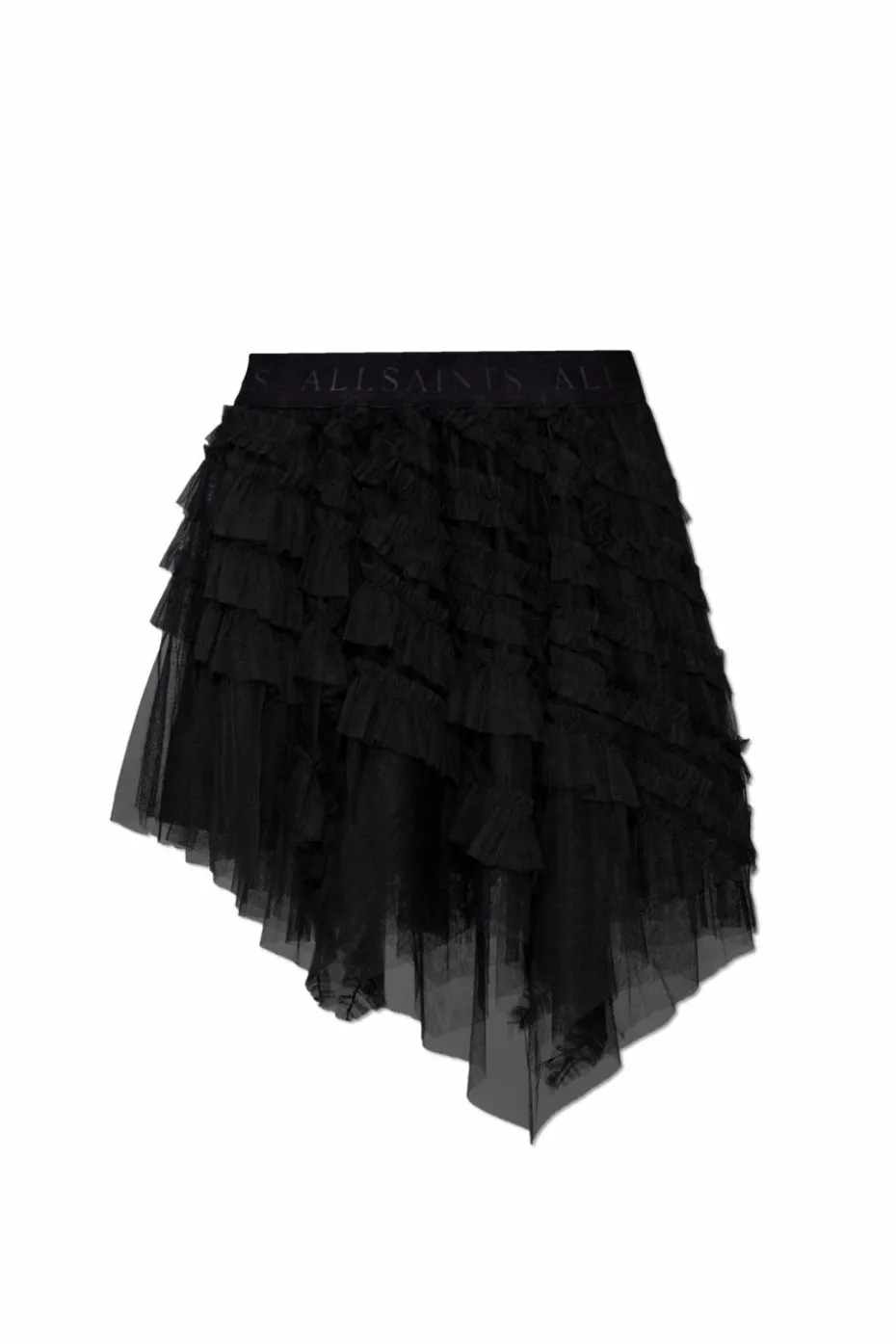 AllSaints CZARNY Tiulowa spódnica `Jayde`
