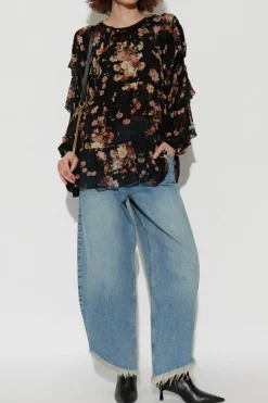 AllSaints CZARNY Top `Lissie`