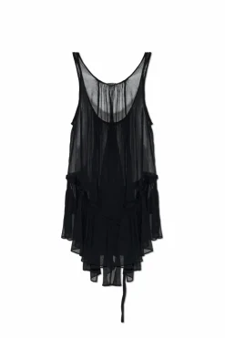 AllSaints CZARNY Top `Rach`