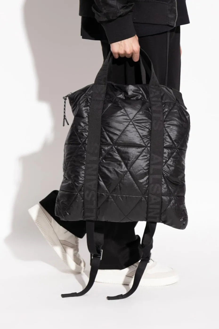 AllSaints CZARNY Torba `Kei` typu `shopper`