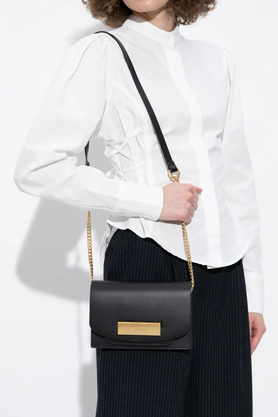 AllSaints CZARNY Torba na ramię `Etta`