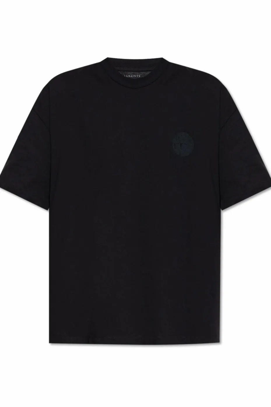 AllSaints CZARNY T-shirt `Waved`