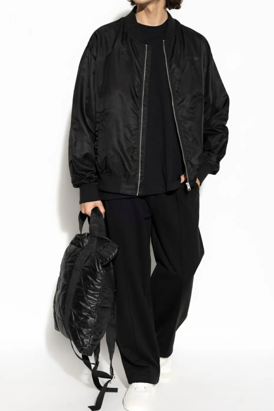 AllSaints CZARNY T-shirt `Waved`