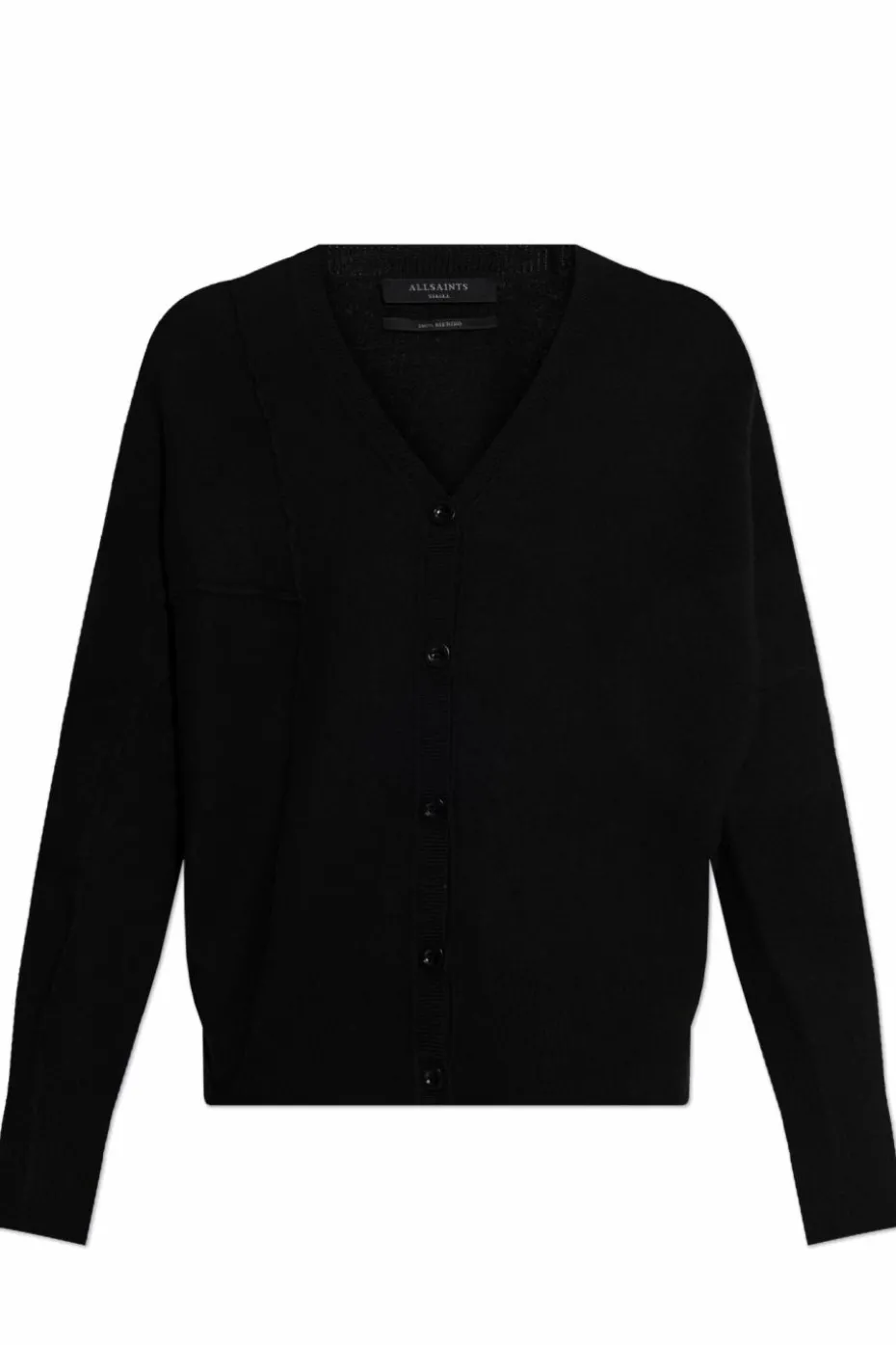 AllSaints CZARNY Wełniany kardigan `Antonina`