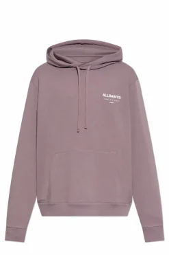AllSaints FIOLETOWY Bluza `Underground`
