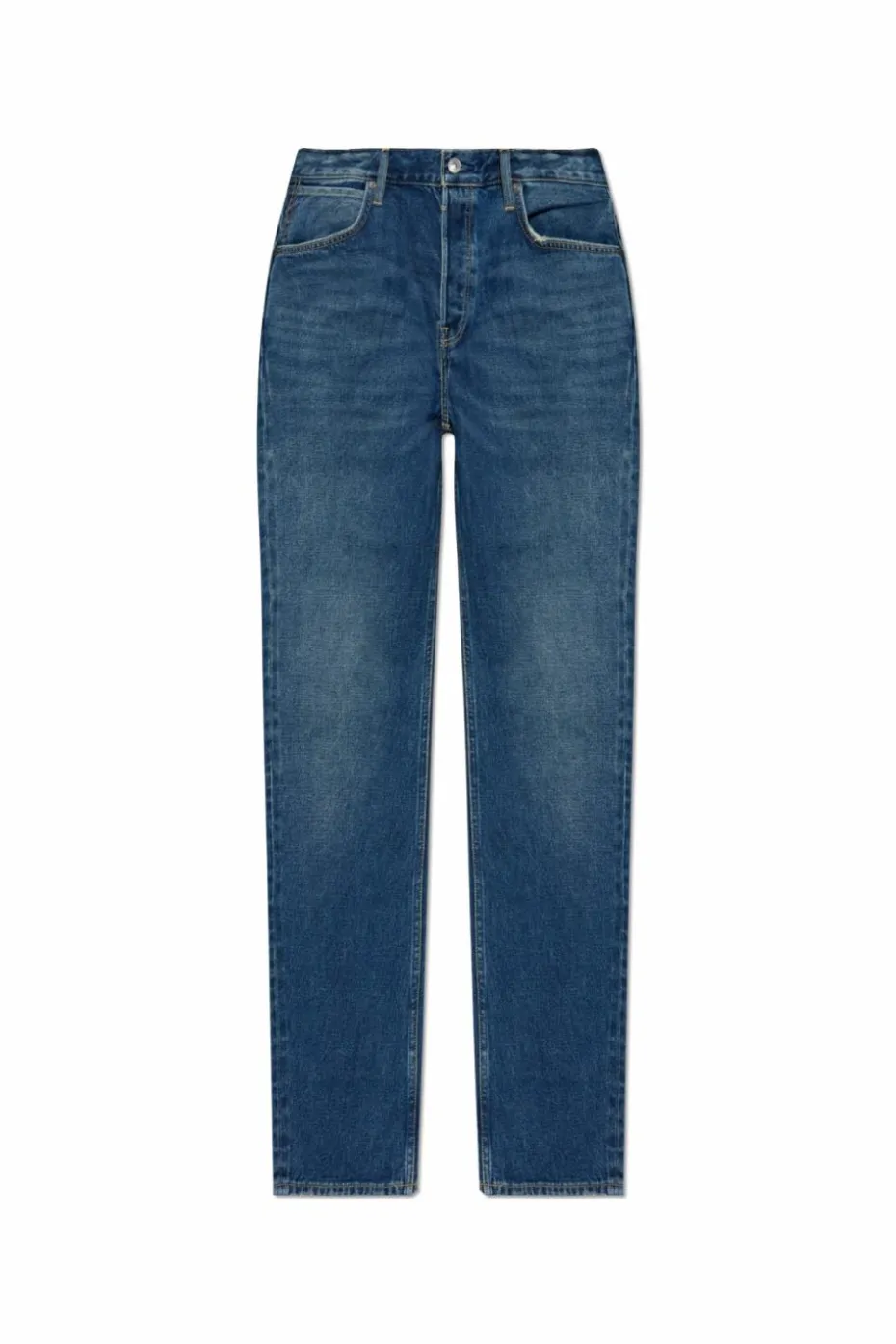 AllSaints GRANATOWY Jeansy `Redi` z efektem `vintage`