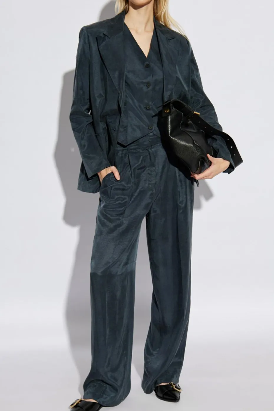 AllSaints GRANATOWY Marynarka `Averie`
