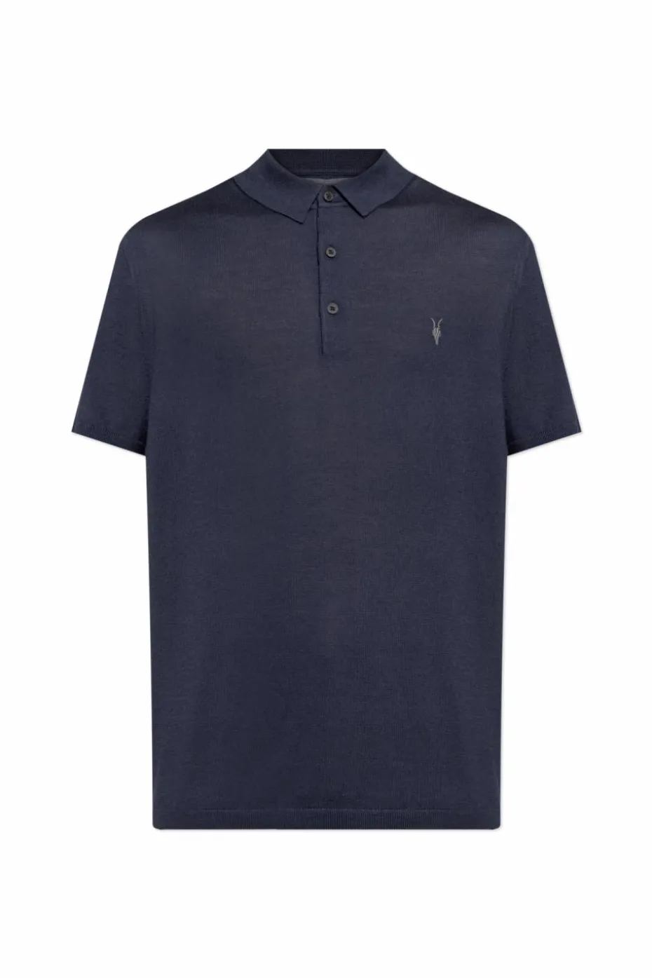 AllSaints GRANATOWY Polo `Mode`