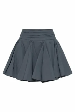 AllSaints GRANATOWY Spódnica `Tulip` z szortami