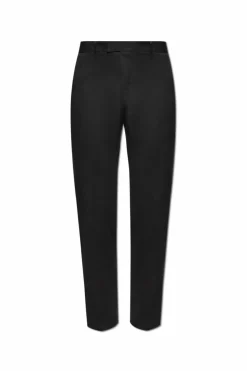 AllSaints GRANATOWY Spodnie `Odin`