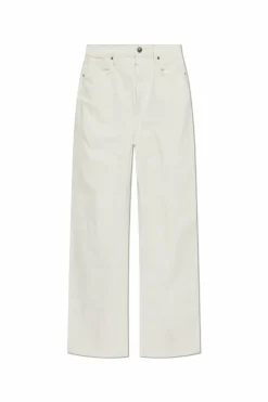 AllSaints kremowy Jeansy `Lenny`